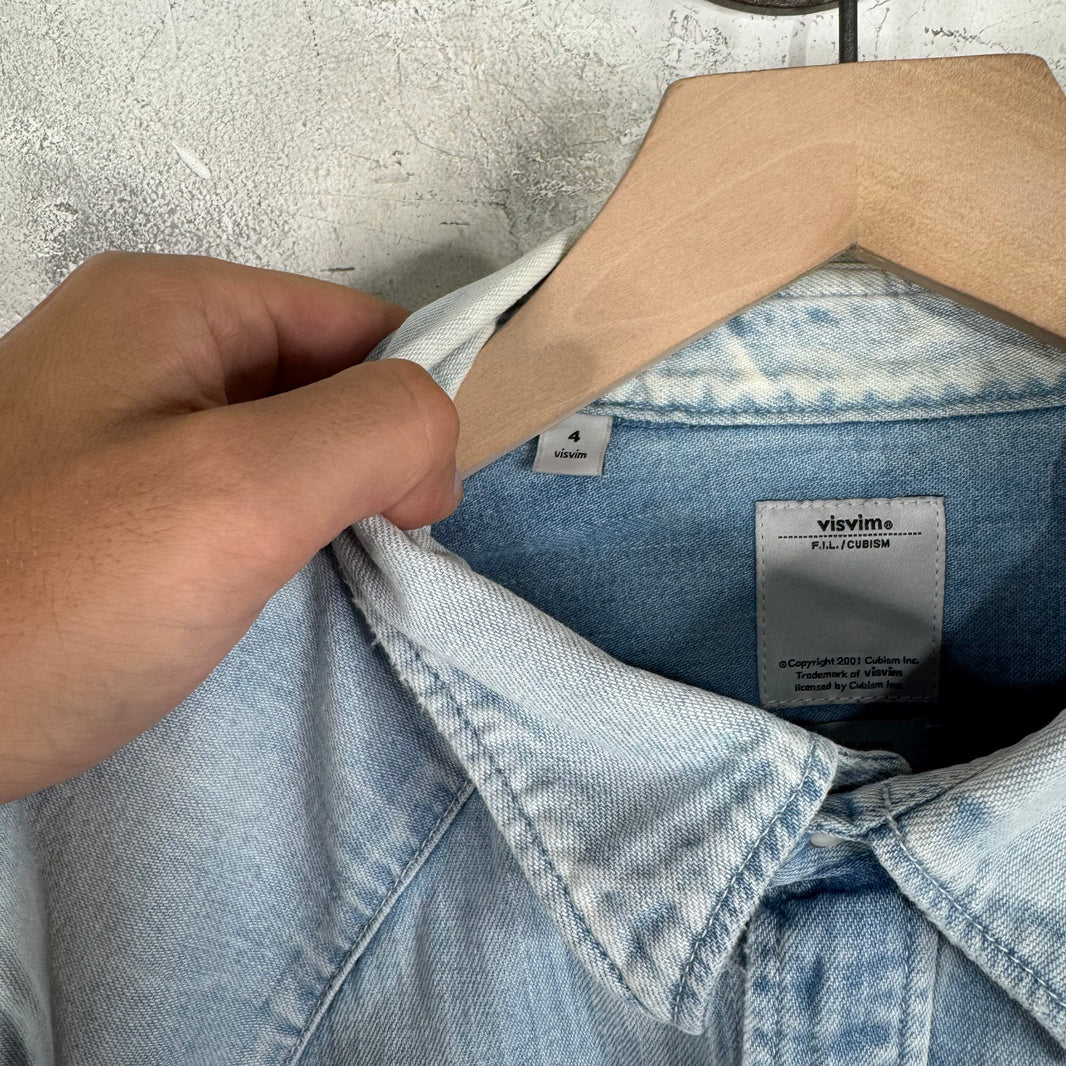 Visvim Denim Elbow Patch L/S Shirt