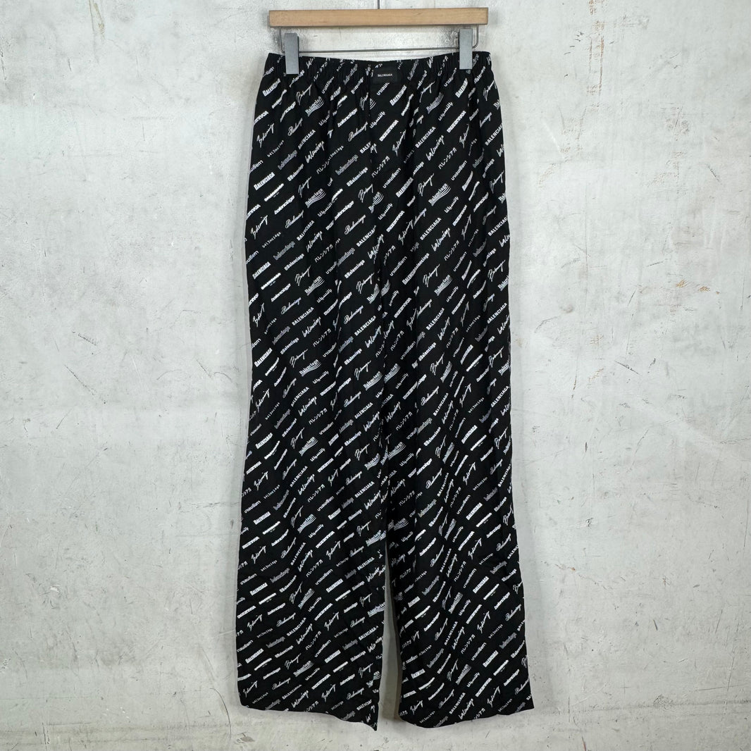 Balenciaga Multi Logo Script Pants