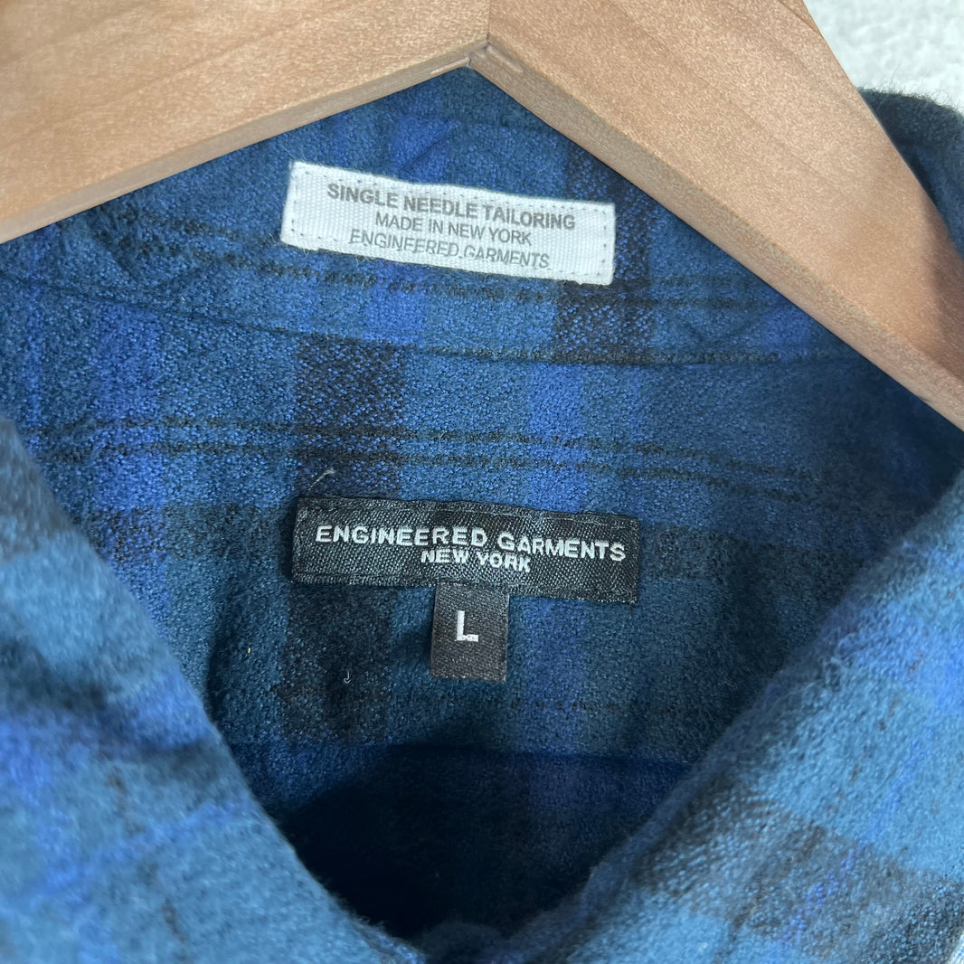 Engineered Garments Paneled Flannel Shirt