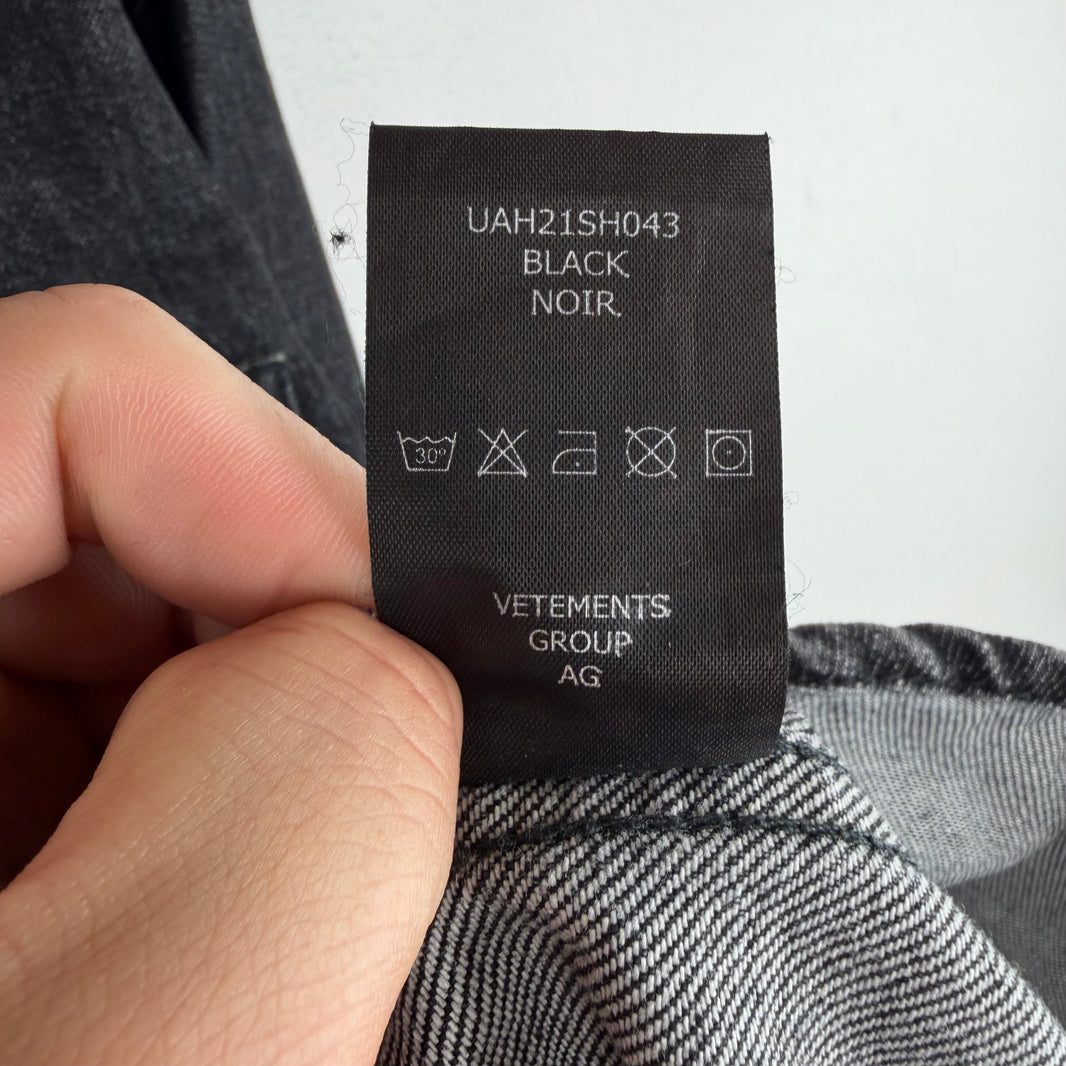 Vetements Denim Snap Button Jacket