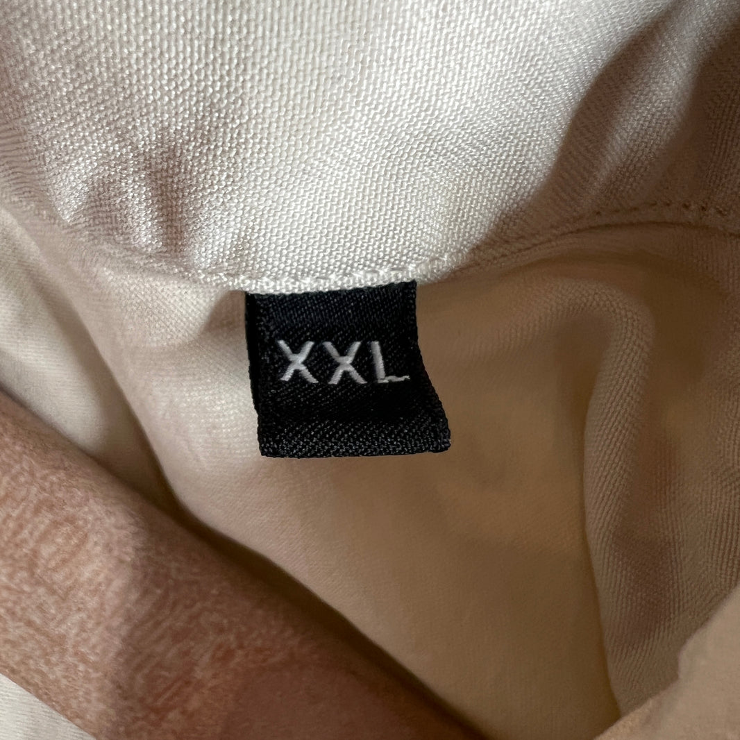 Zegna Beige Silk Button Up Shirt