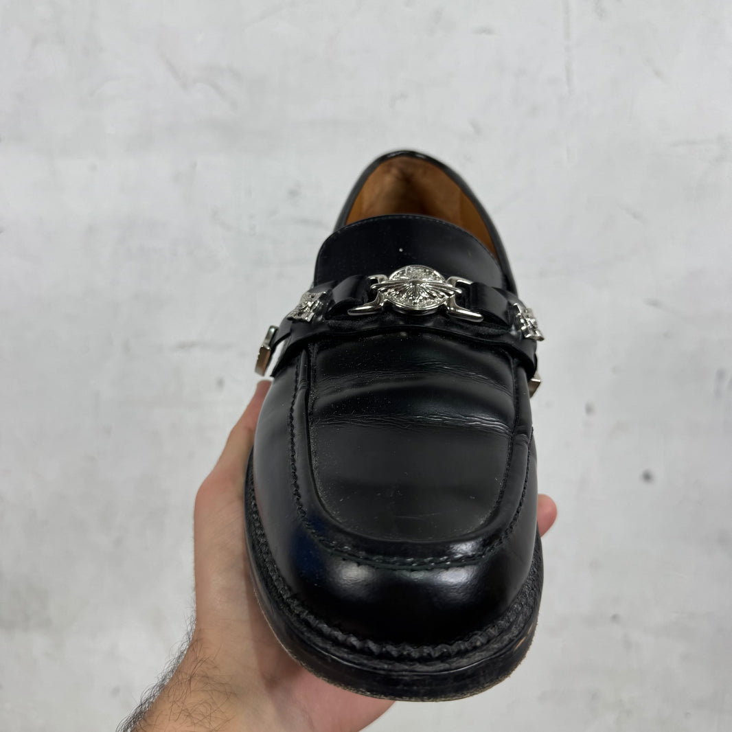 Toga Virilis Silver Embellished Loafers