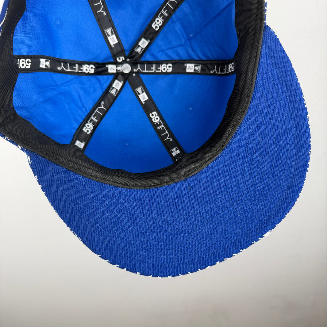 Supreme Blue Chainstitch Fitted Hat