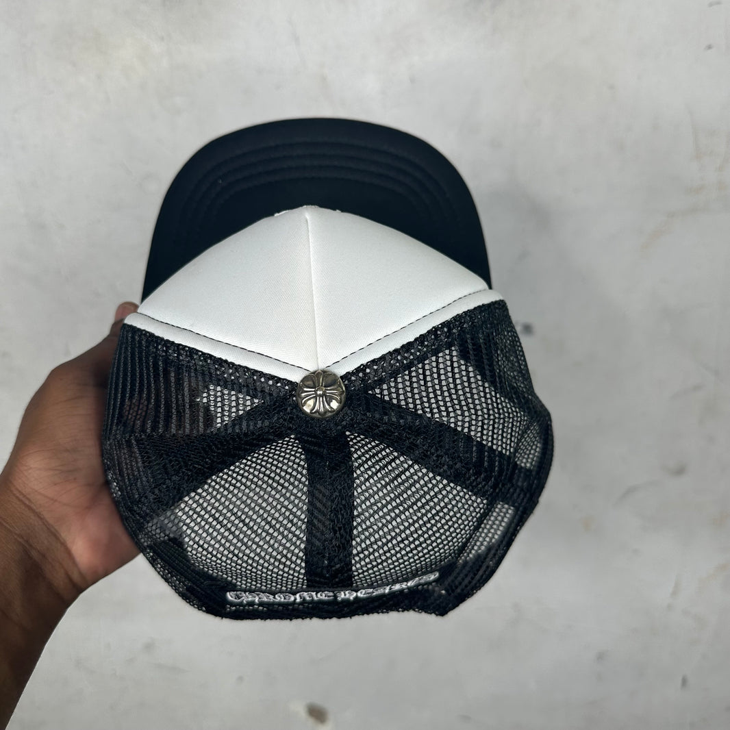 Chrome Hearts Triple Cross Red White Blue Trucker