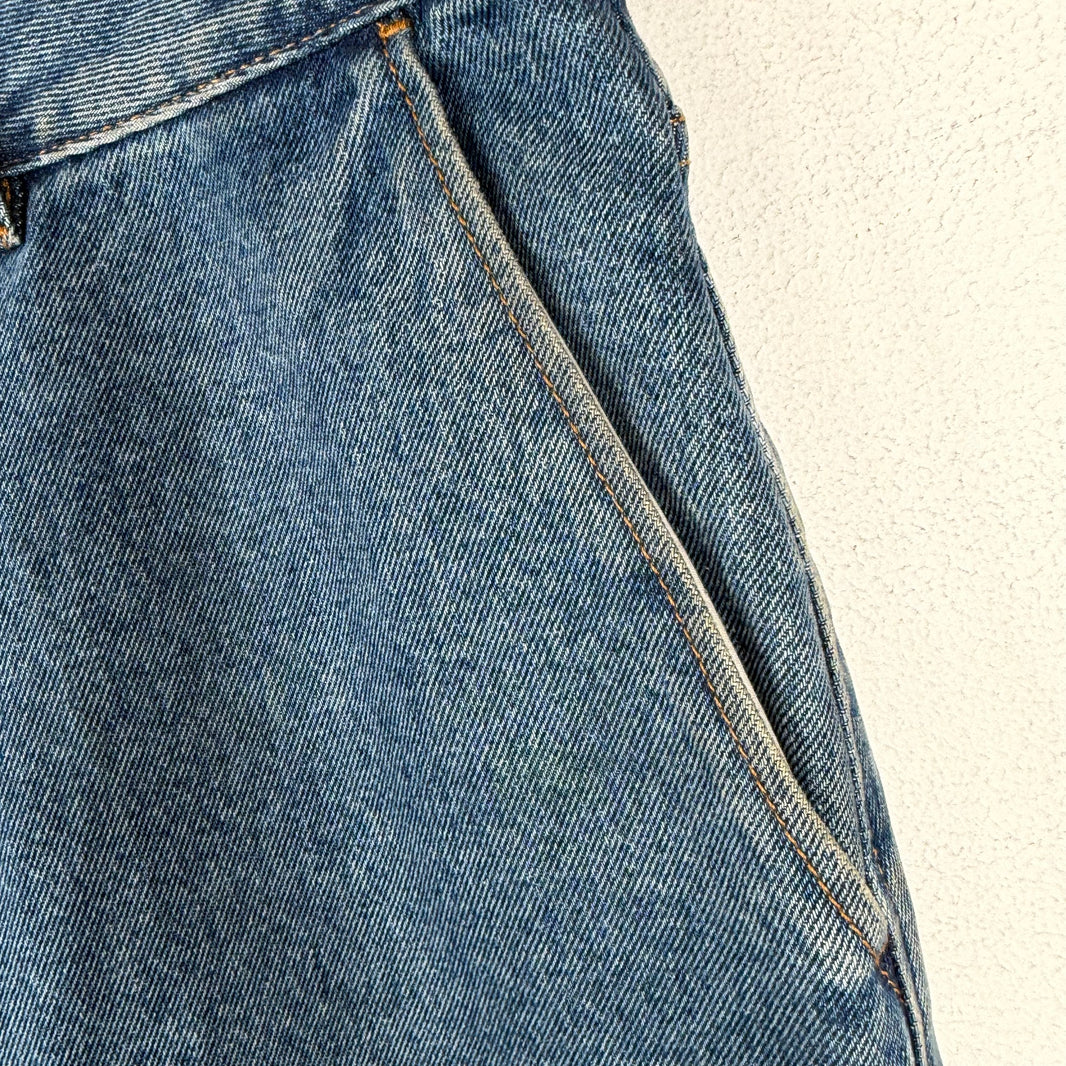Loewe Anagram Cut Denim Shorts