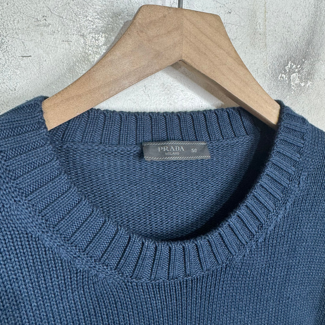 Prada Shield Crest Knit Sweater