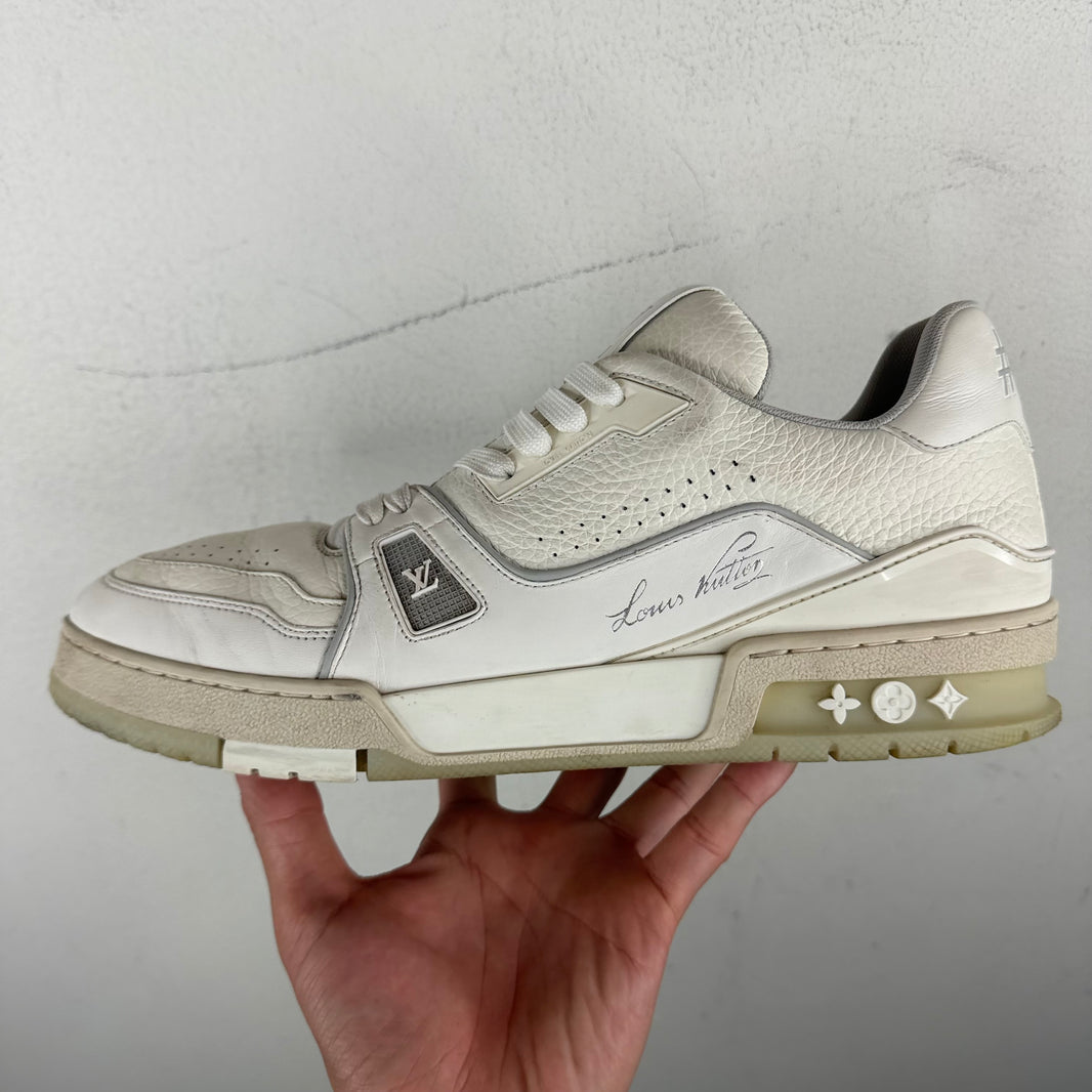 Louis Vuitton White/Gray Trainers