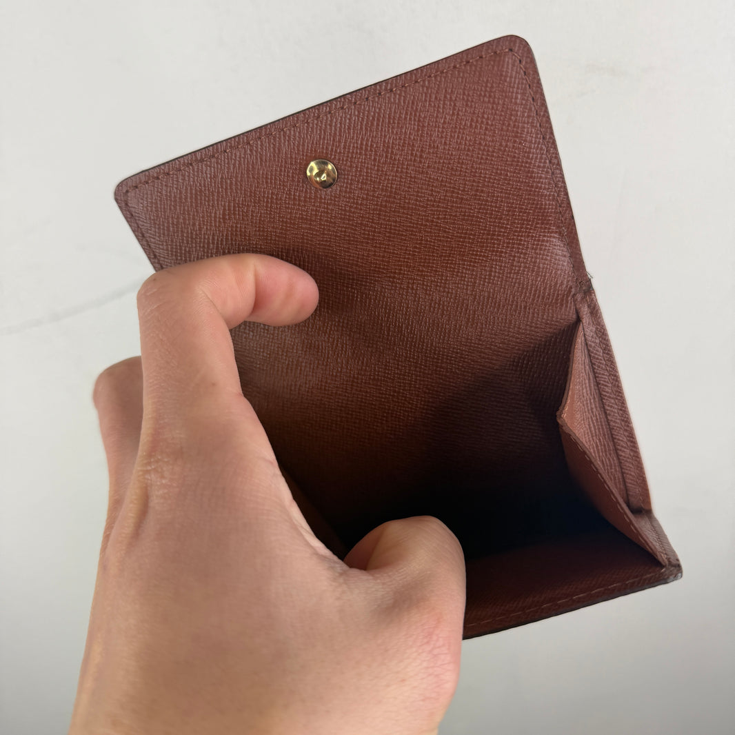 Louis Vuitton Monogram Double Snap Button Bifold Wallet