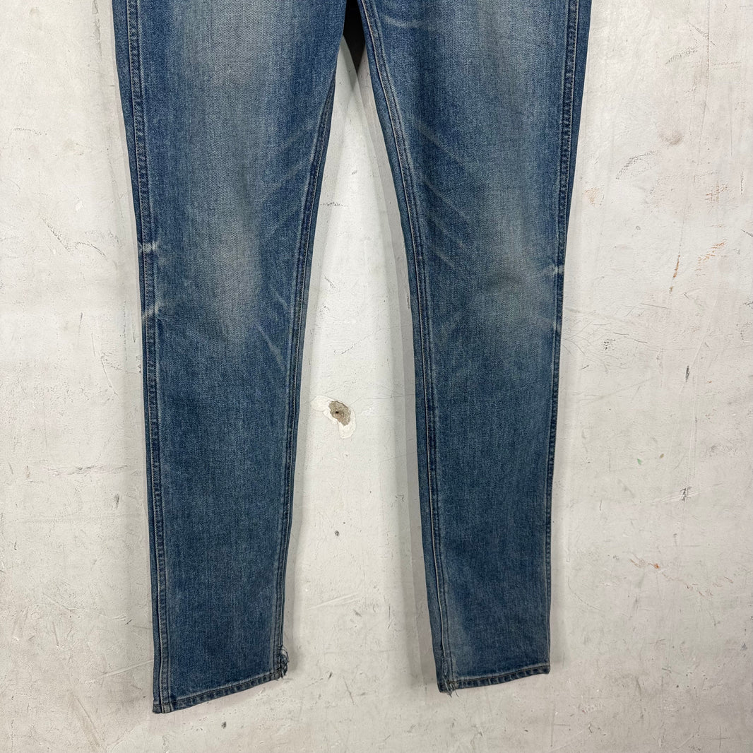 Celine Faded Blue Skinny Jeans