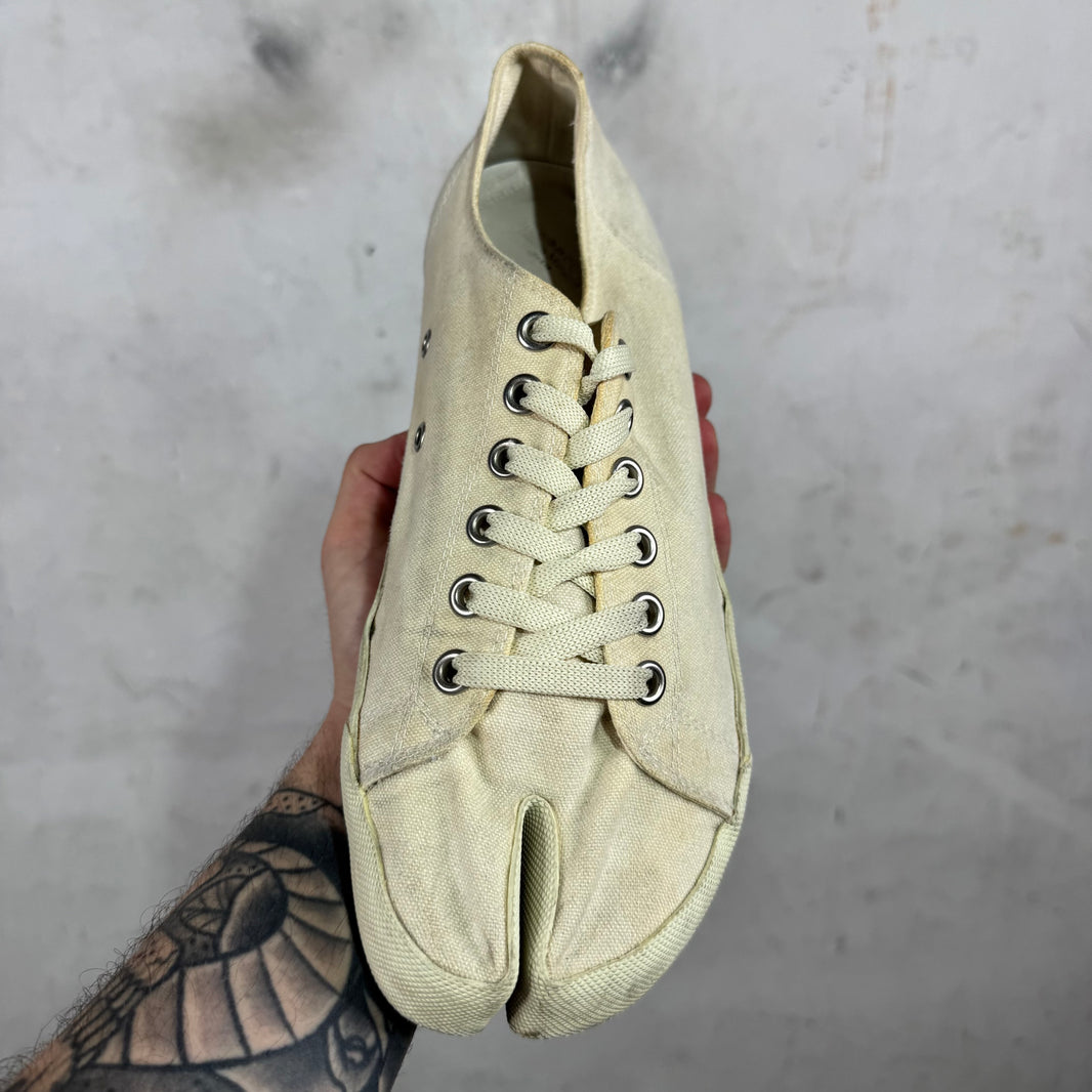 Margiela Beige Tabi Sneakers