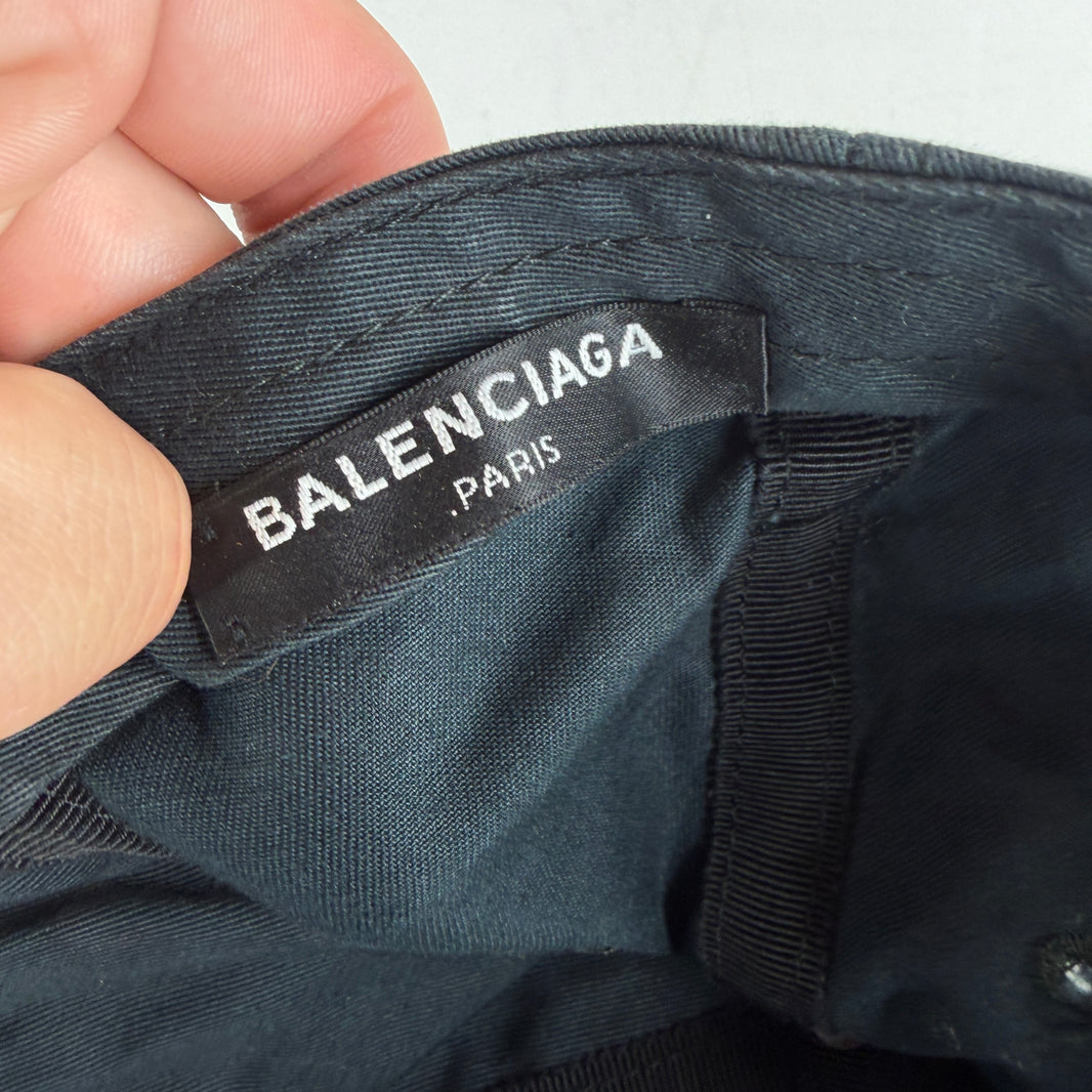 Balenciaga Black OG Logo Hat