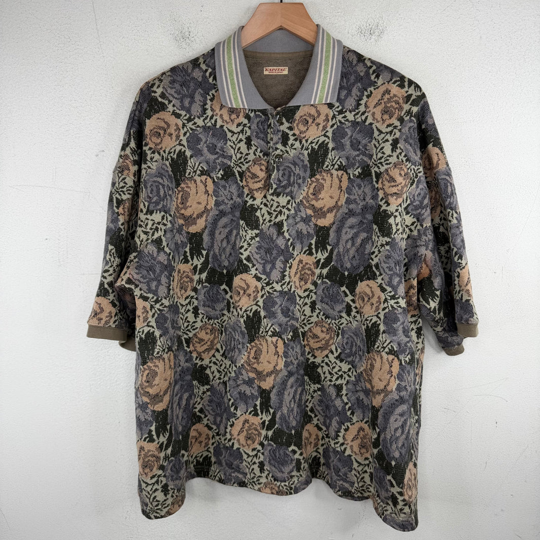 Kapital Floral Jacquard Polo