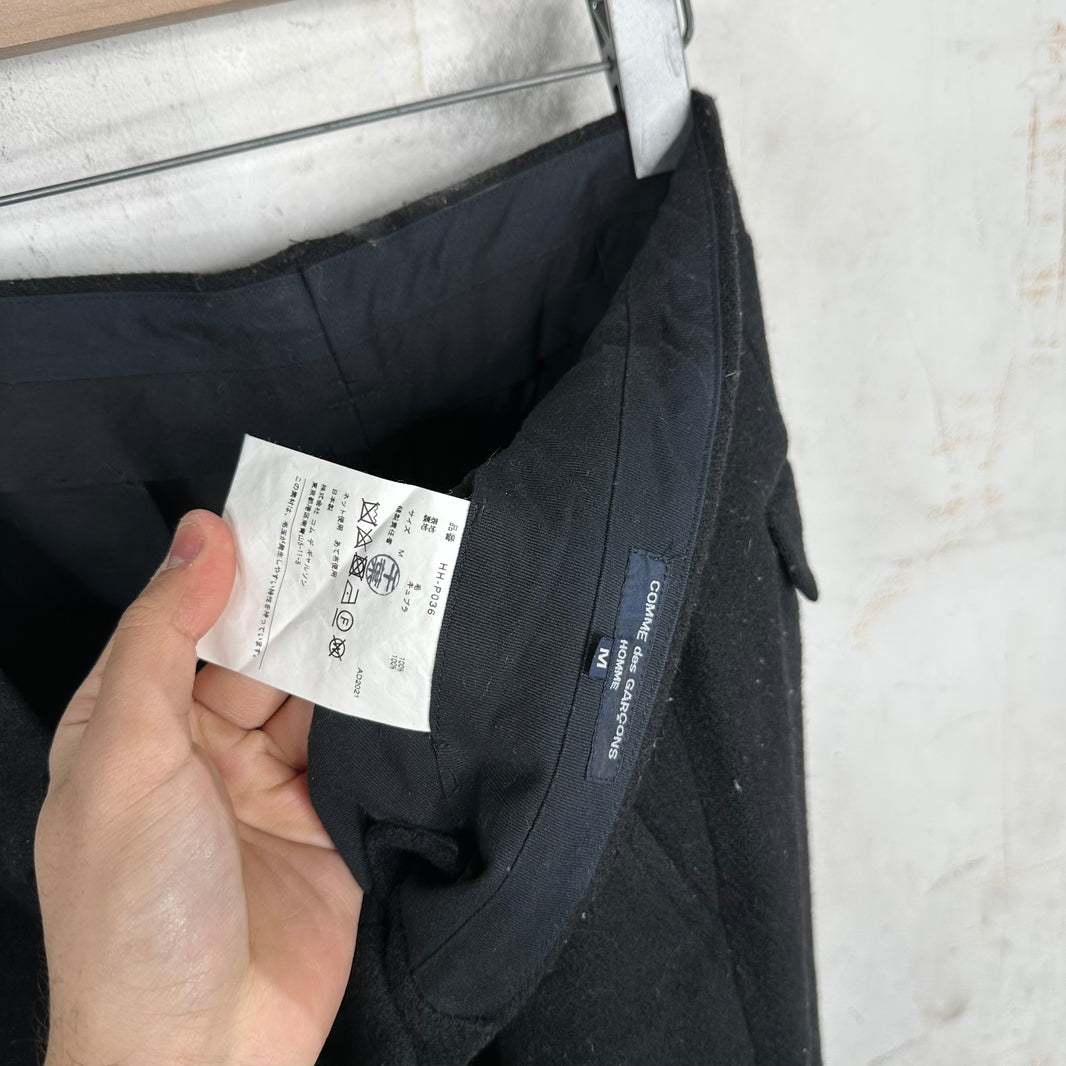 CDG Homme Wool Wide Trousers