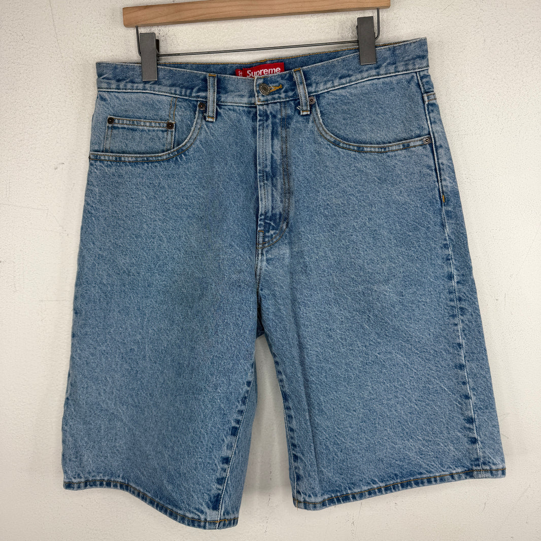 Supreme Light Blue Baggy Denim Shorts