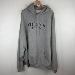 Vetements Paris Gray Hoodie