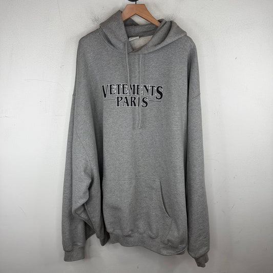 Vetements Paris Gray Hoodie