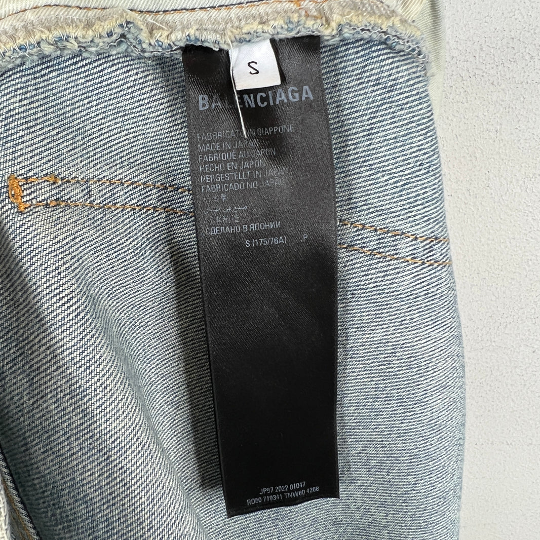 Balenciaga Waxed Baggy Jeans