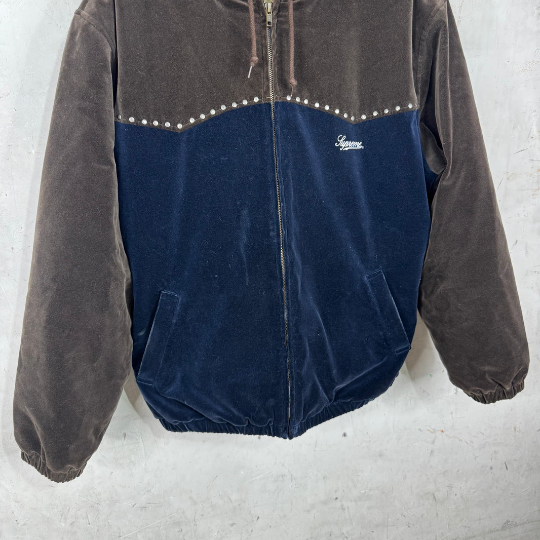 Supreme Velour Studded Fleece Lined Jacket