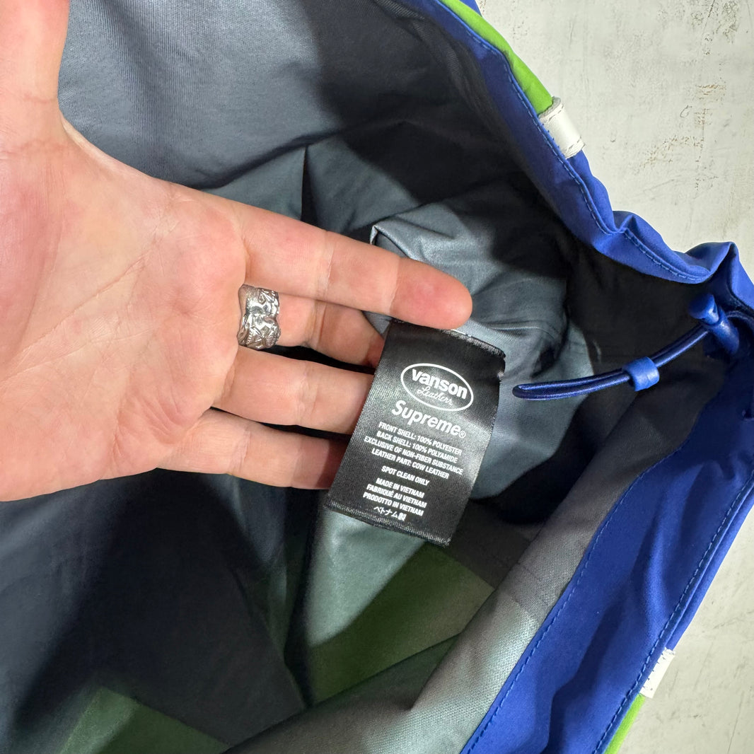 Supreme x Vanson Blue/White/Green Rain Jacket