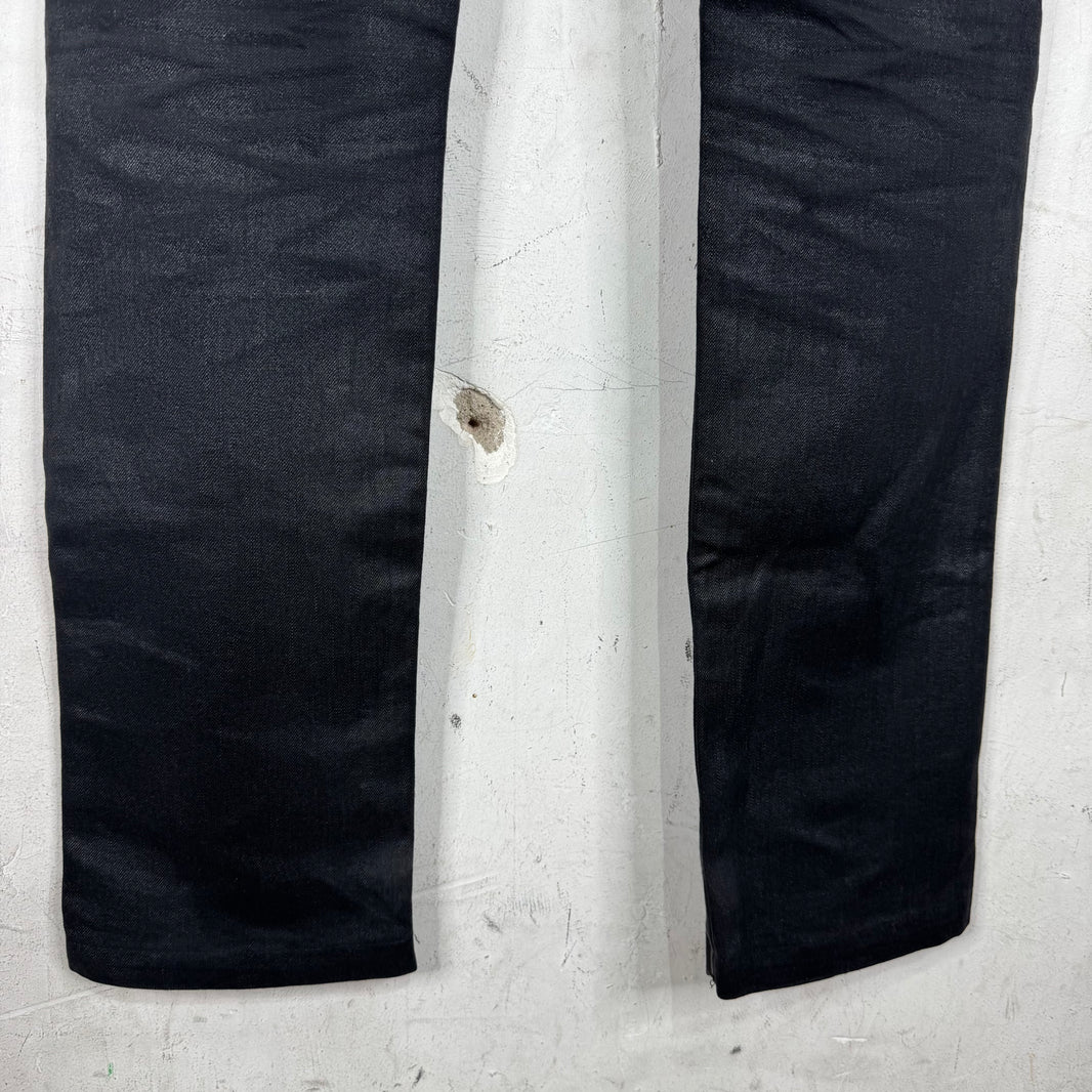 Dior Waxed Black Jeans