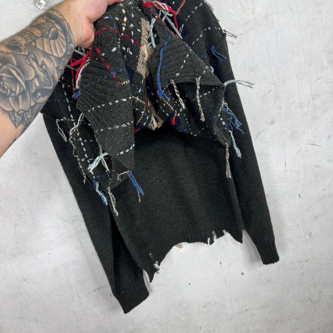 Margiela Negative Space Argyle Sweater