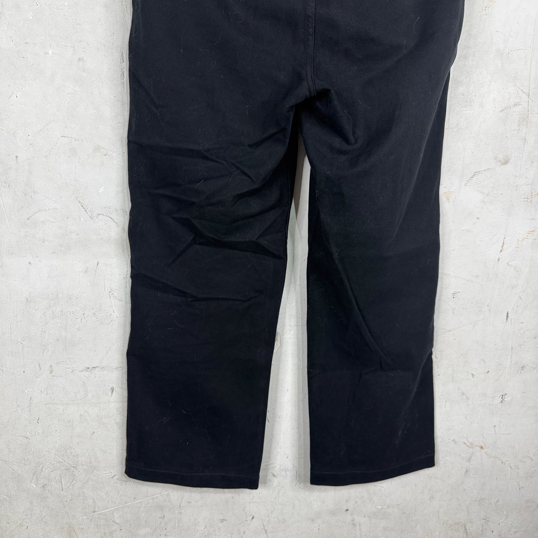 3Sixteen  Black Brushed Cotton Work Pants