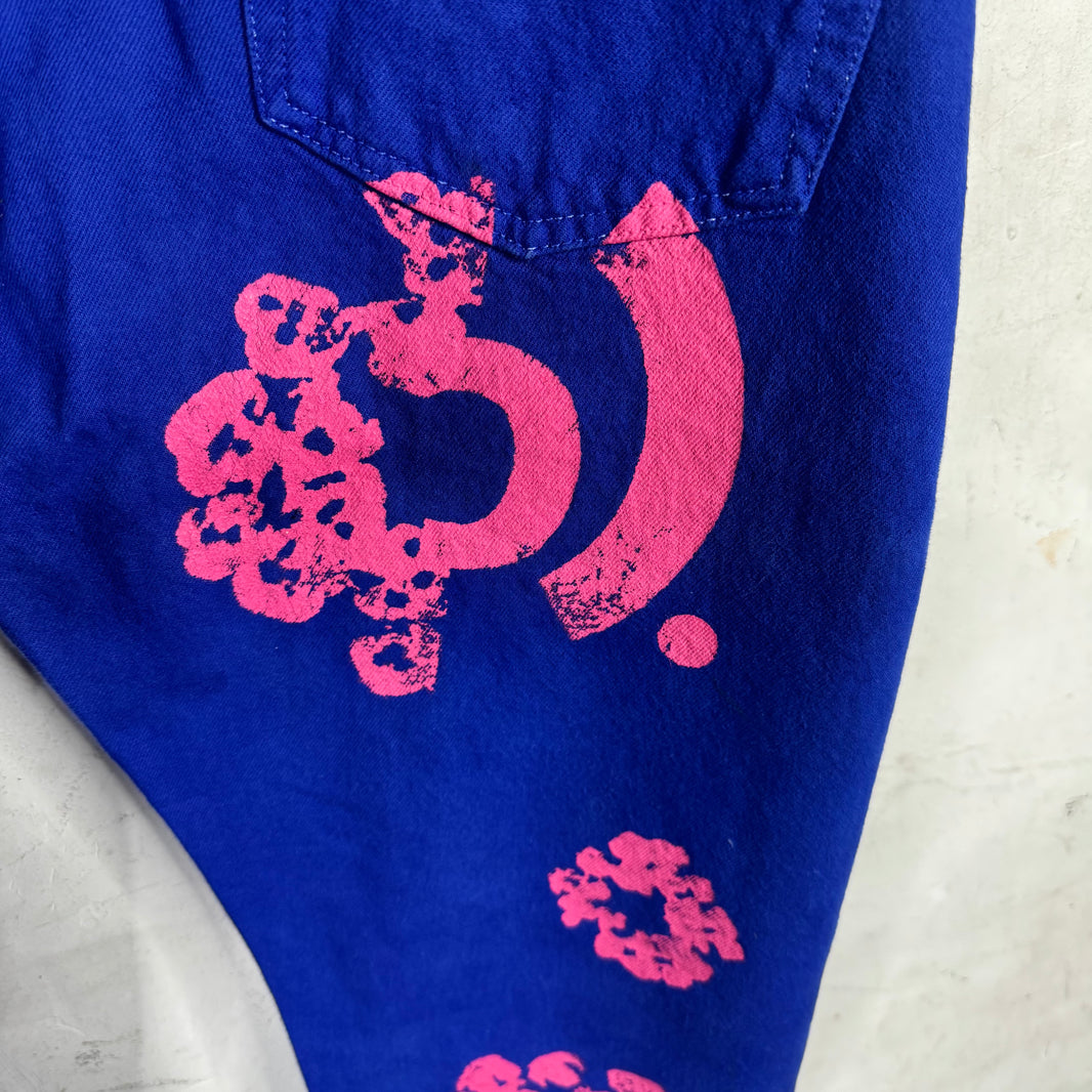 Denim Tears BStroy Levis Blue Pink Wreath Jeans