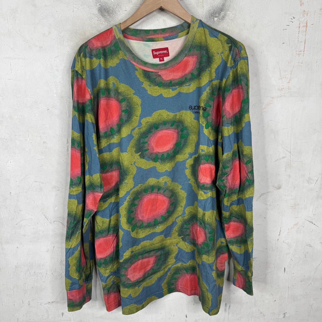Supreme Painted Flowers L/S T-Shirt