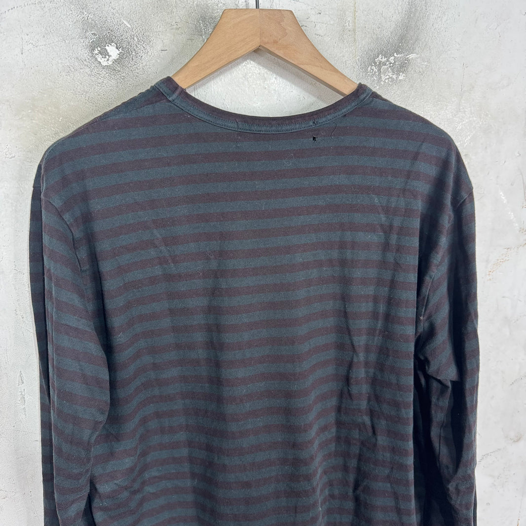 CDG Black Striped Gradient L/S T-Shirt