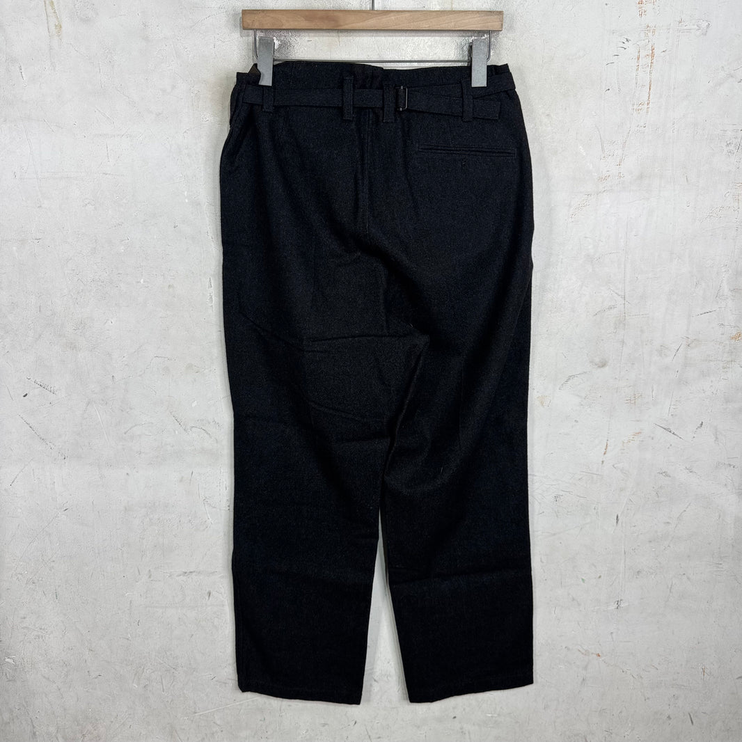 Lemaire Wool Back Belted Trousers