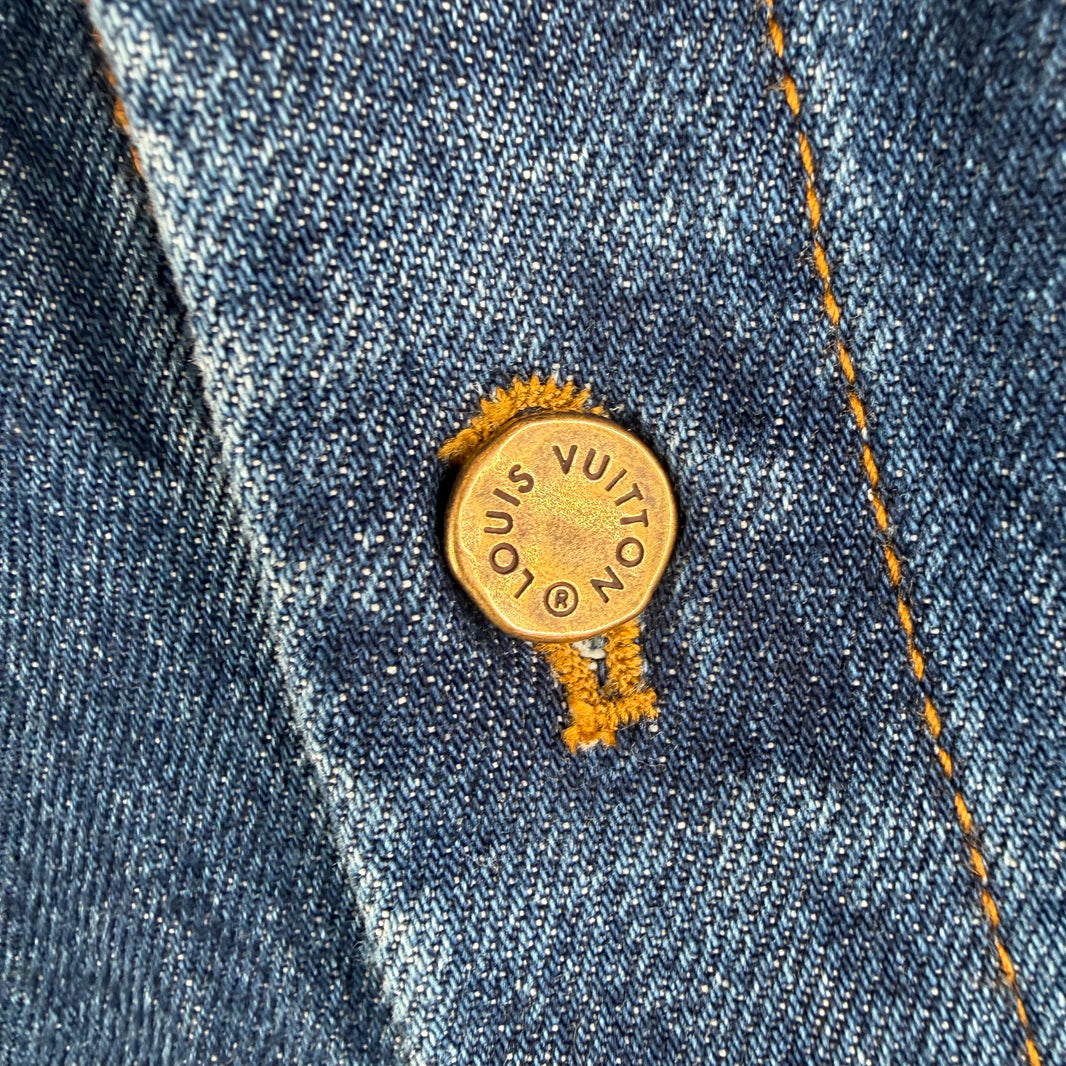 Louis Vuitton Sample Denim Button-Up Shirt