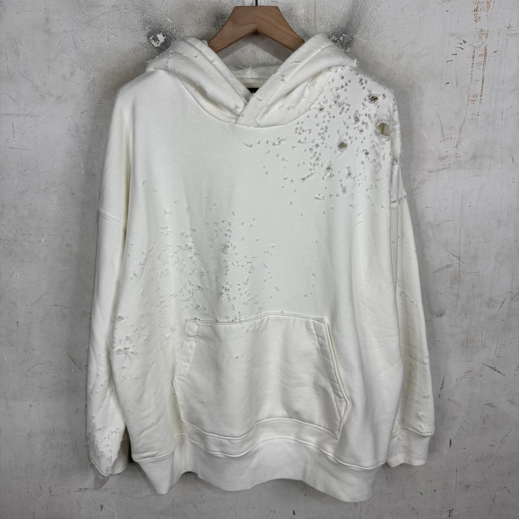 Amiri White Shotgun Hoodie