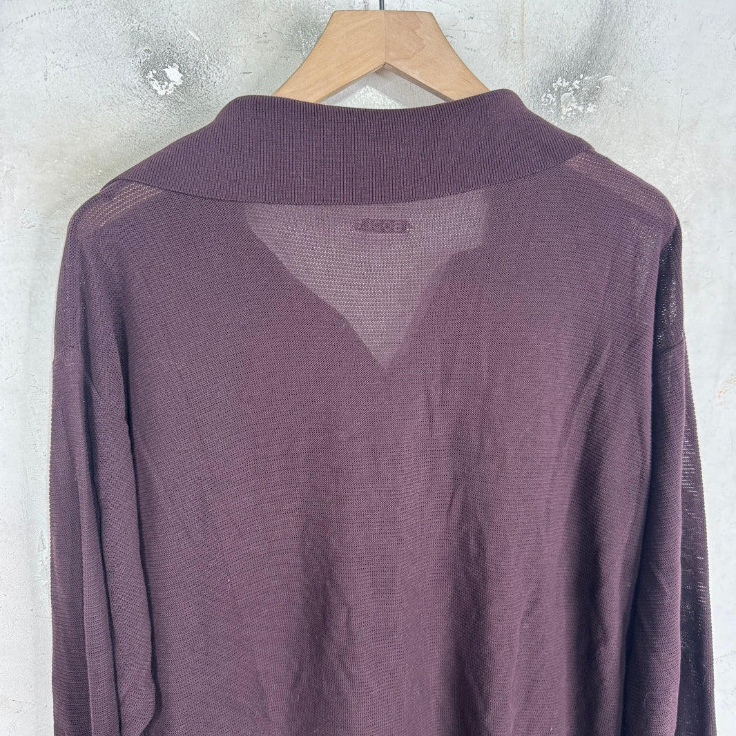 Bode Burgundy Pullover Sweater