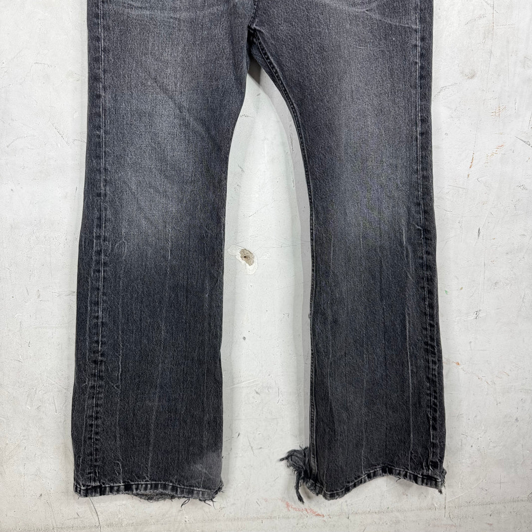 Balenciaga Grey Lost Tape Flare Jeans