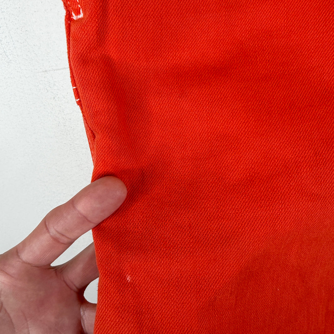 Gallery Dept Lanvin Orange Paint Splatter Jeans