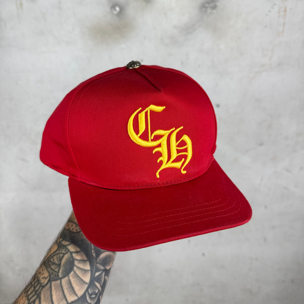 Chrome Hearts Red/ Yellow CH Baseball Hat