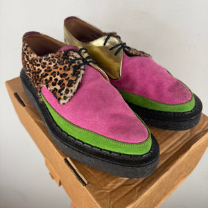 CDG George Cox Gibson Suede Leopard Derbys