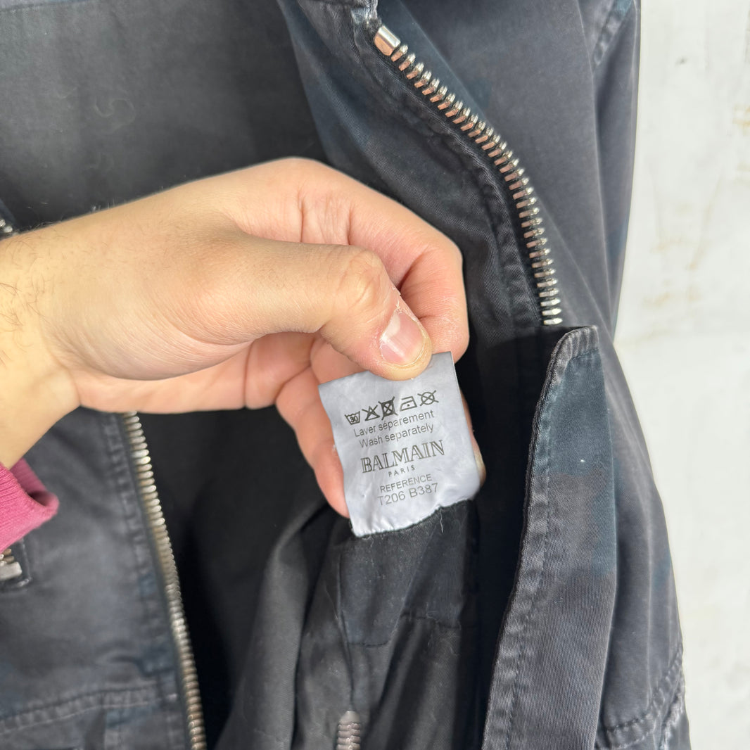 Balmain Fatigue Camo Military Parka