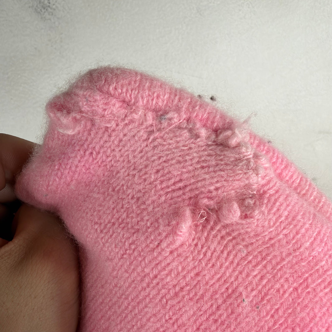 Elder Statesman Pink Cashmere Pillow