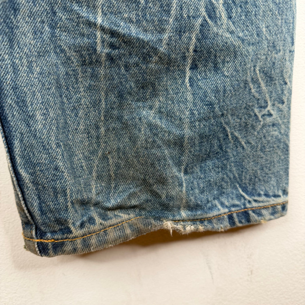 Helmut Lang Light Wash Distressed Jeans