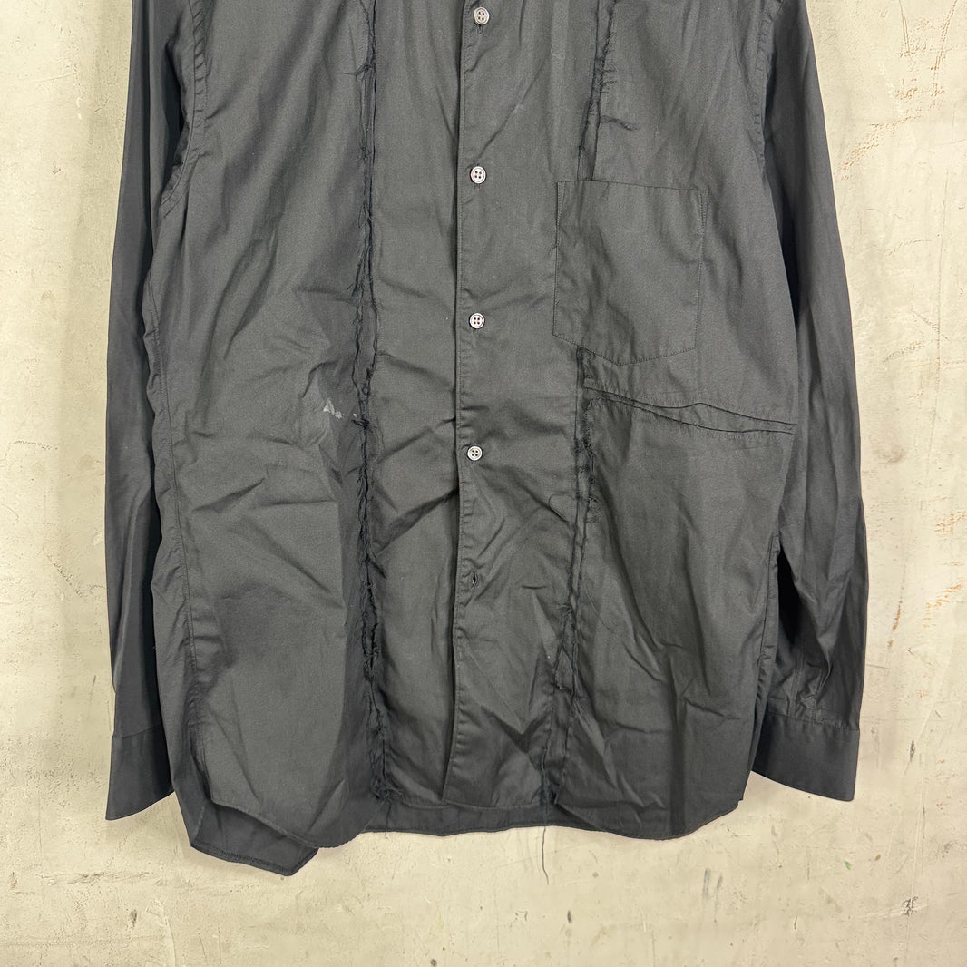 CDG Shirt Reconstructed Black Shirt