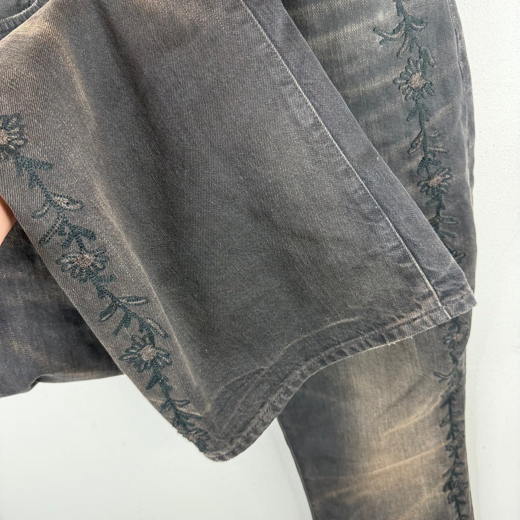 RRL Floral Bootcut Jeans