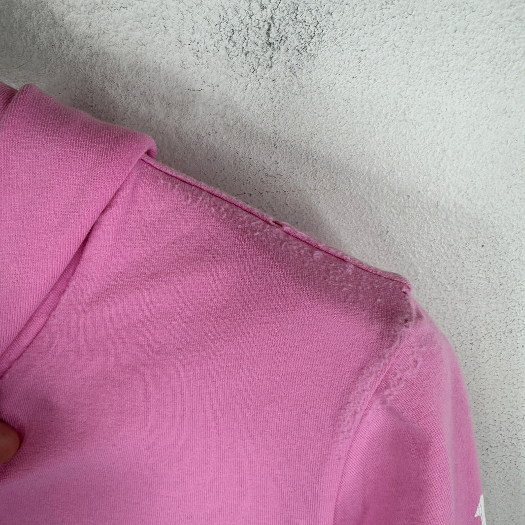 Balenciaga Pink No Logo Zip Up Hoodie