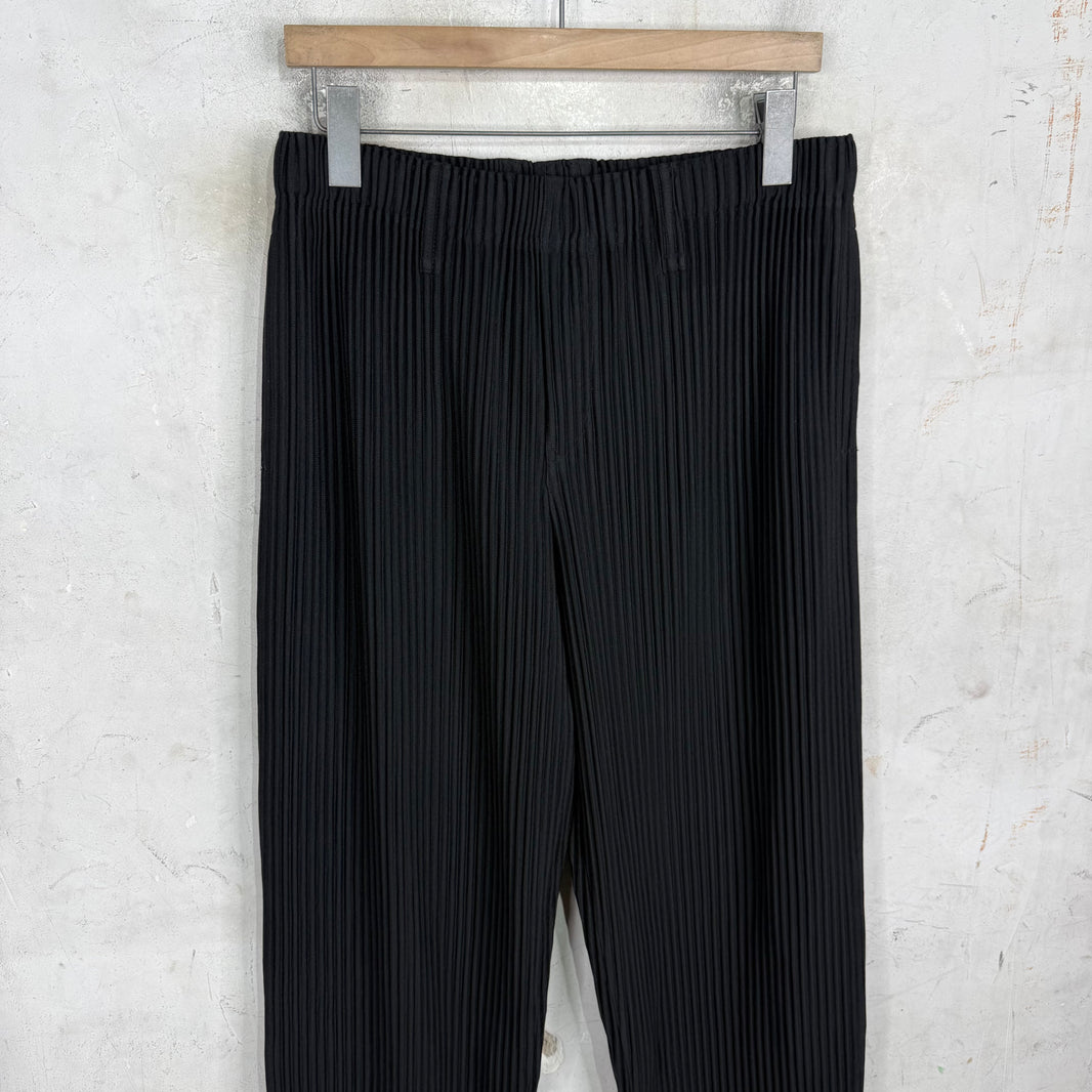 Issey Miyake Black Homme Plisse Trousers