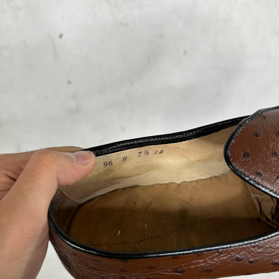 Belgian Ostrich Mr Casual Loafers