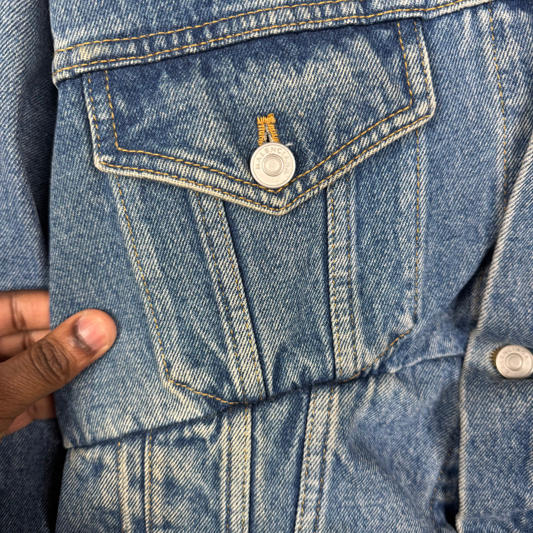 Balenciaga Blue Denim Swing Jacket