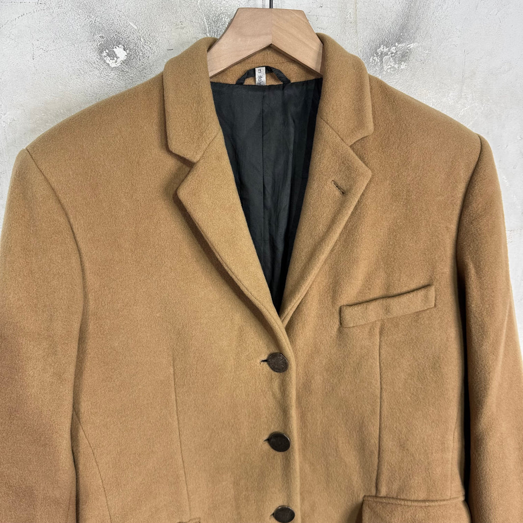 Helmut Lang Vienna Coin Button Camel Peacoat