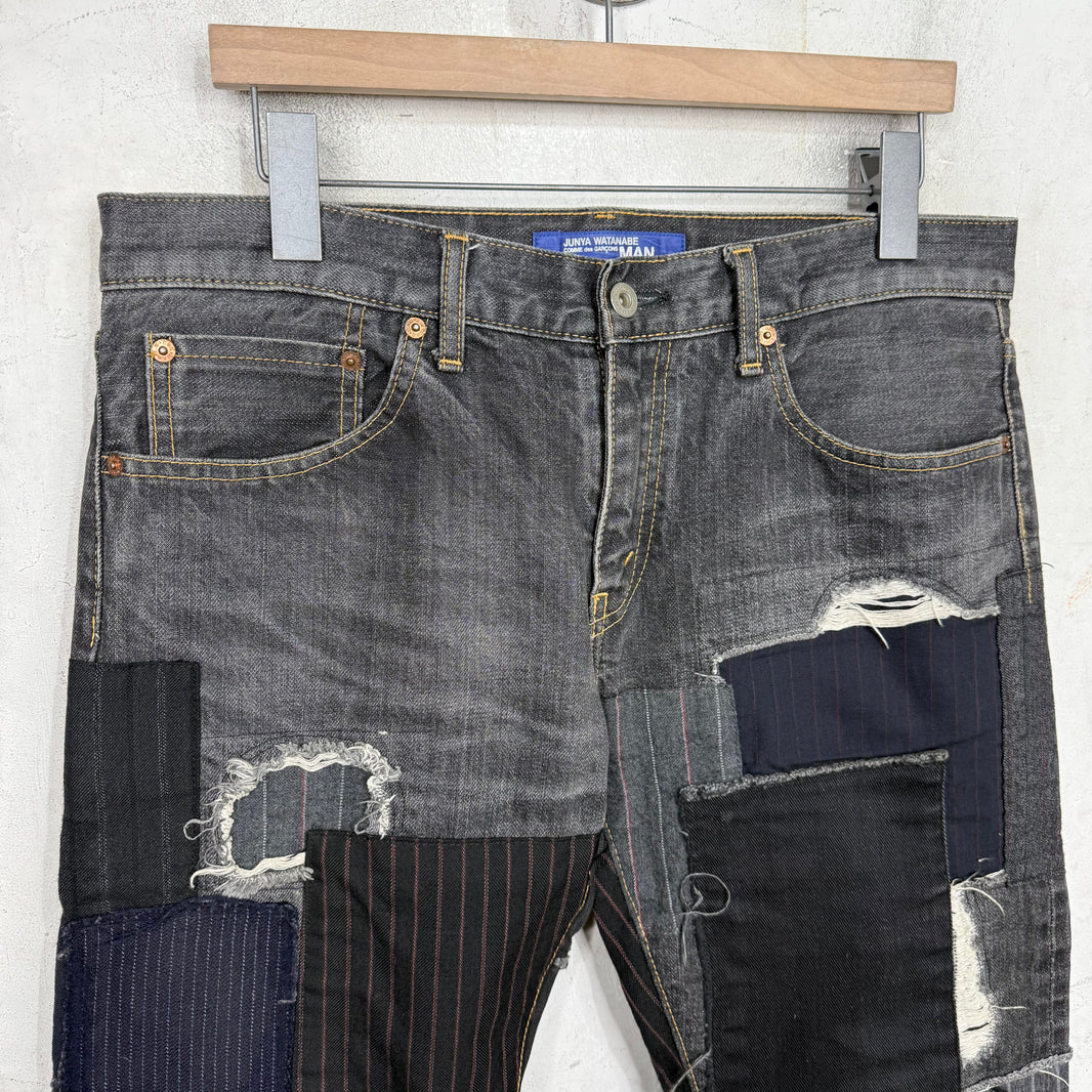 CDG Junya Patchwork Jeans Black