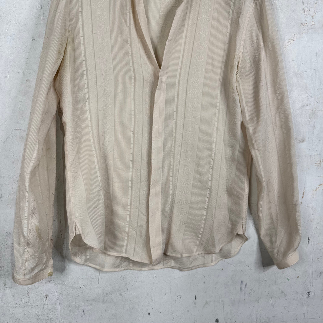 Saint Laurent Mandarin Collared LS Shirt