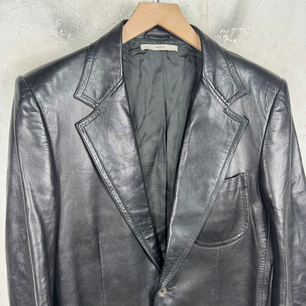 Saint Laurent Rive Gauche Tom Ford 2002 Leather Blazer